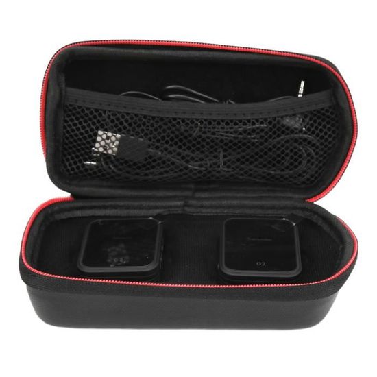 Étui De Microphone Sans Fil Compatible Avec Deux Microphones Sans Fil JBL Avec Mousse Réglable à Monter Soi-même, (boîte Uniquement) Portable, Sac De Voyage Pour Karaoké Pour Récepteurs, Adaptateurs