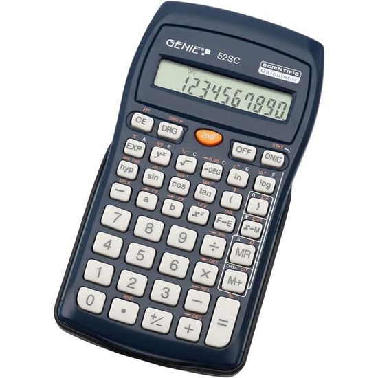 Housse De Protection Bleue Rigide Pour Calculatrice Scientifique Rebell SC2060S Et SC2080S - Fermeture éclair, Cuir Synthétique - 7