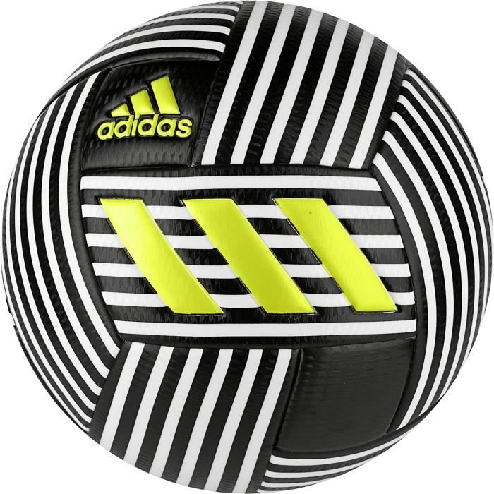 Ballon adidas Nemeziz - blanc-noir-jaune fluo - Taille 5