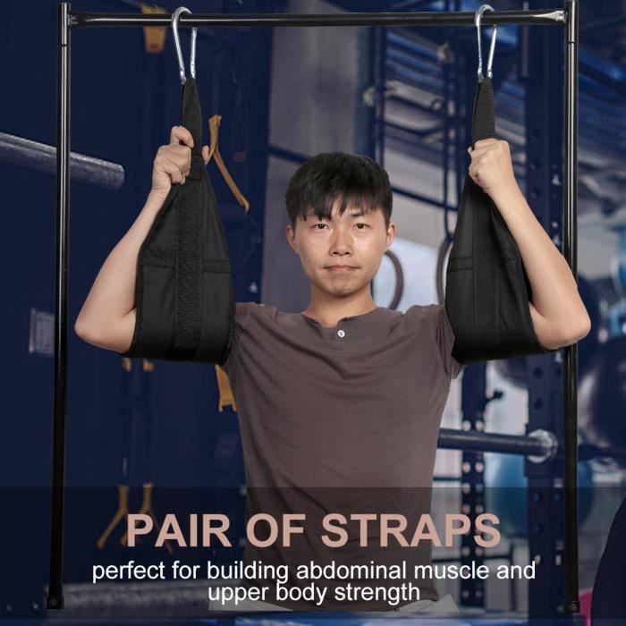 Sangle Suspendue Sangles de Suspension de Gymnastique pour Musculation Fitness à la Maison -XNA