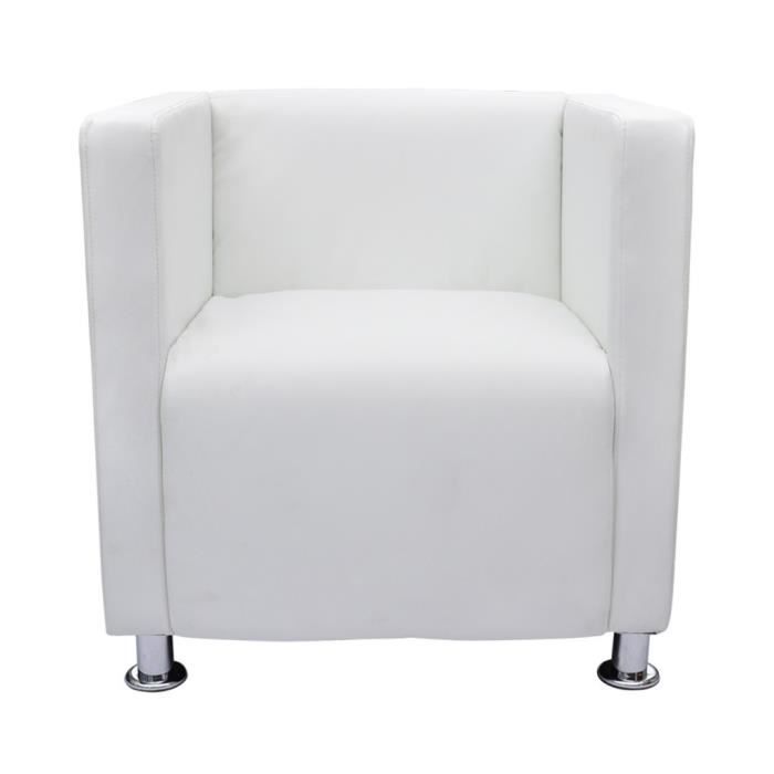 Magnifique Fauteuil Design Club Blanc