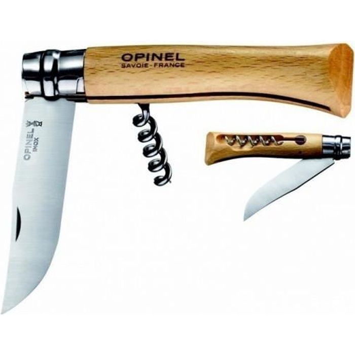COUTEAU AVEC TIRE BOUCHON OPINEL N ° 10