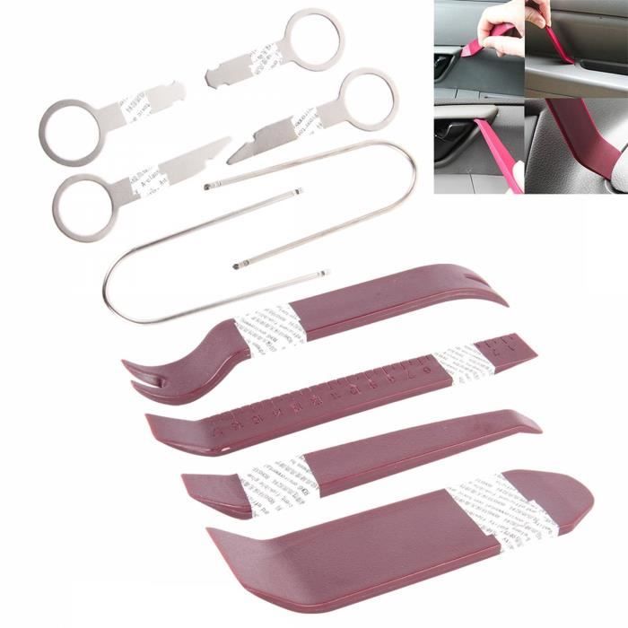 Kit 10 outils de démontage pinces autoradios pour voiture.