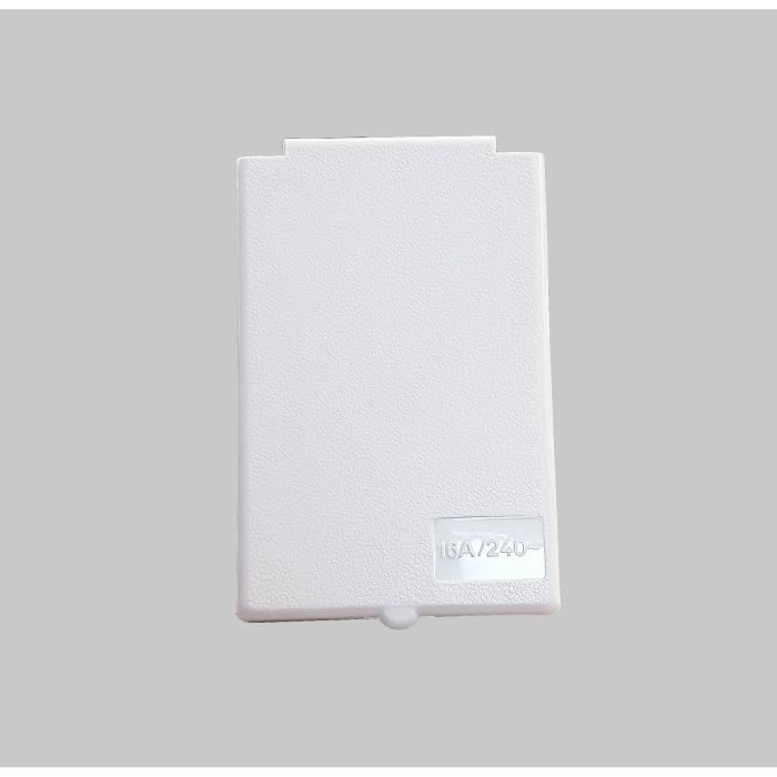 Capot, Couvercle De Remplacement Socle Male Encastrable Cee17 Blanc Decmo Camping Car, Caravane