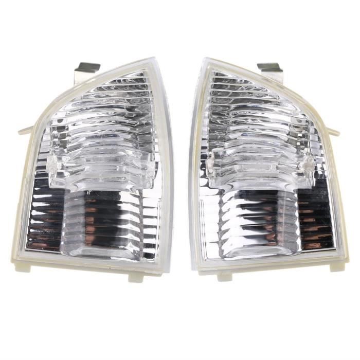 Zerodis Clignotant de Rétroviseur pour Ford Focus Cafoucs Clignotant de Rétroviseur de Voiture pour Ford Focus C-MAX 2003-2013