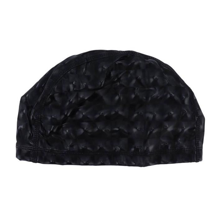 ARAMOX bonnet de bain cheveux longs Bonnet de bain Bonnet de bain étanche de couleur vive Bonnet de bain à ressorts chauds pour