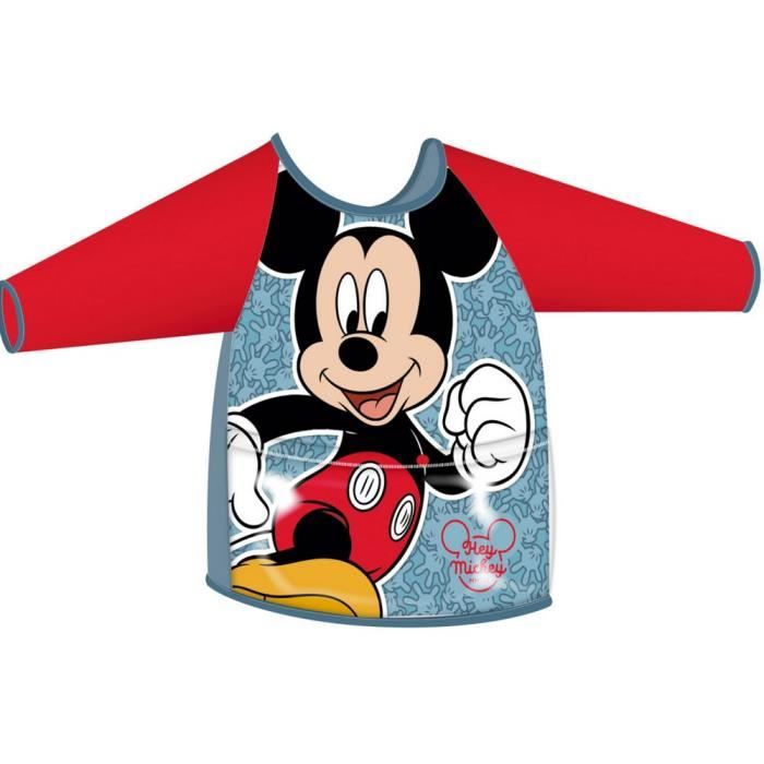 Tablier de peinture bricolage Mickey enfant manche longue ecole GUIZMAX