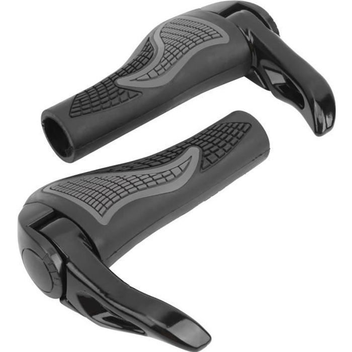 1 paire de poignées de guidon antidérapantes pour VTT, poignées de vélo extrémité de barre étendue