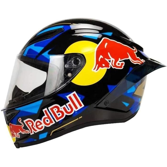 casque de moto cross-country, full-face red bull cross-country cross-country country country country casque certification ece