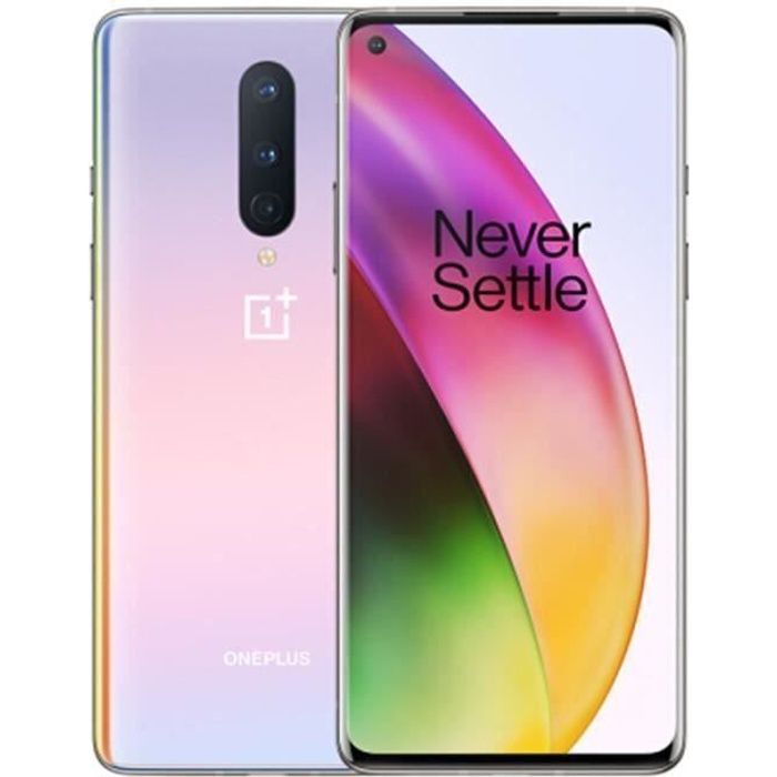 OnePlus 8 12Go 256 Go Violet Smartphone IN2013 Global Version Adaptateur EU chargeur US