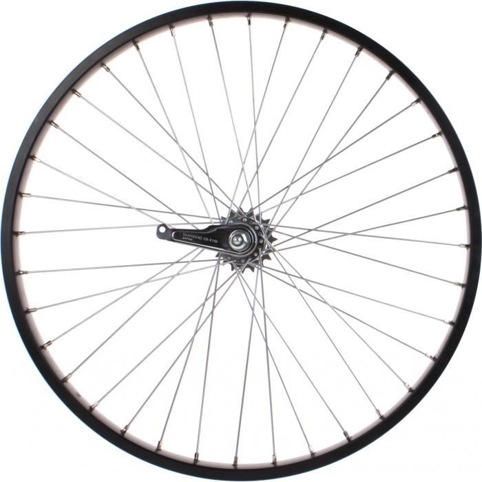 TOM roue arrière 26 pouces frein à rétropédalage aluminium 36G noir