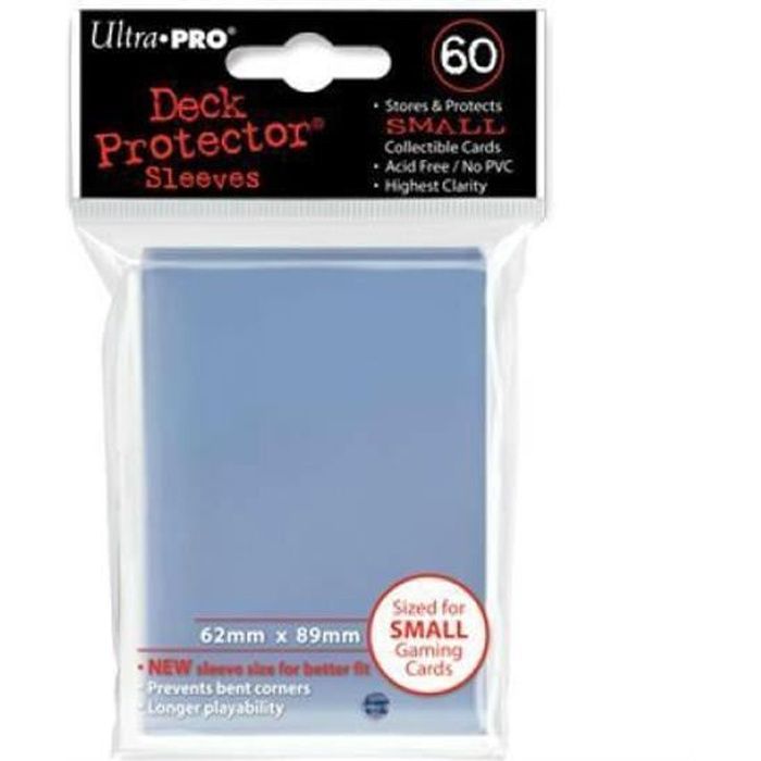 60 Protèges cartes Ultra Pro small Transparent