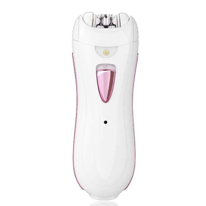 Epilateur Electrique Femme Visage Maillot Bikini et Zones Sensibles Sans Fil Rechargeable avec Lumière LED
