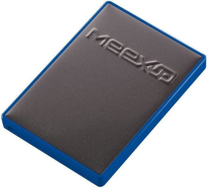 Porte-cartes Rigide MeexUp RFID Anti-piratage, 6 Cartes, Aluminium Anthracite/jaune