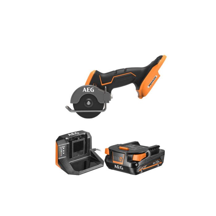 Pack AEG Mini scie matériaux BMMS18SBL 0 18V Brushless Subcompact 1 batterie 2.0Ah 1 chargeur SETL1820S - vue 2