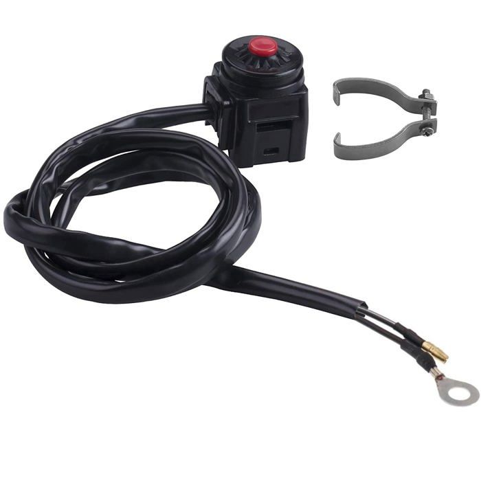 Kit Interrupteur Guidon Moto Universel 7/8" - Étanche, Gauche/droite, Clignotants, Phares, Klaxon - Pour Honda, Yamaha, Suzuki, Kawasaki