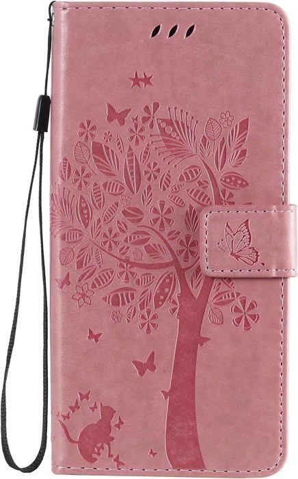 Coque Fairphone 6 TPU + Cuir PU - Protection Anti-choc, 3 Emplacements Cartes, Fermeture Magnétique, Support Intégré - Noir - 12