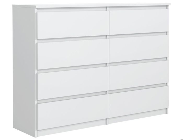 MebLocker Commode à 6 tiroirs de 120cm pour salon bureau chambre d'enfant/adolescent élégante pour rangement organisé anthracite - Maison