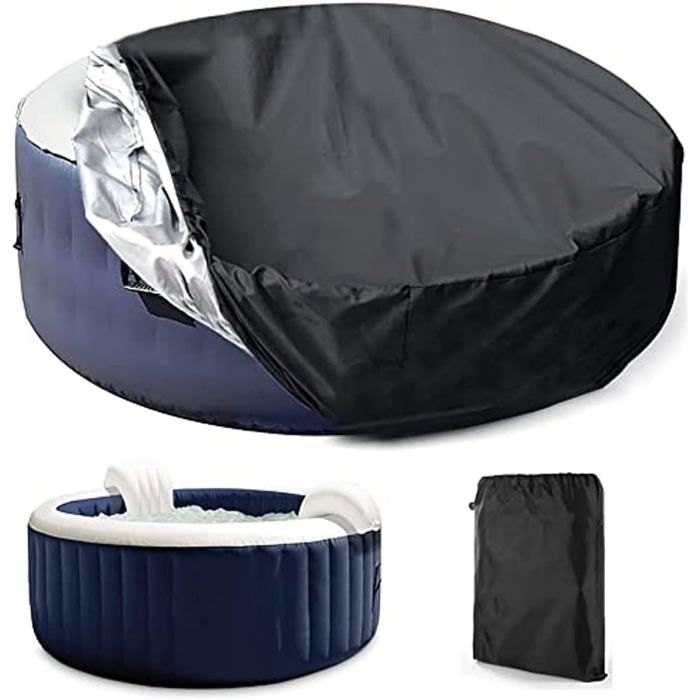Housse de Protection for Piscine ou SpaRonde Couvercle du Spa Bâche De Protection Imperméable Et Aux Rayons UV Size:210*30cm