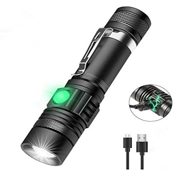 Lampes de Poche Tactiques - YYV - SHE-150 - LED Super Lumineuses - Rechargeables USB - 420 lm