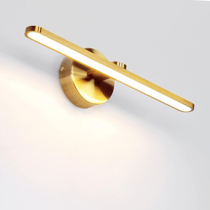 MantoLite Lampe LED 40 cm 12W - Laiton brillant 3000K IP44 1320 lm Applique salle de bain