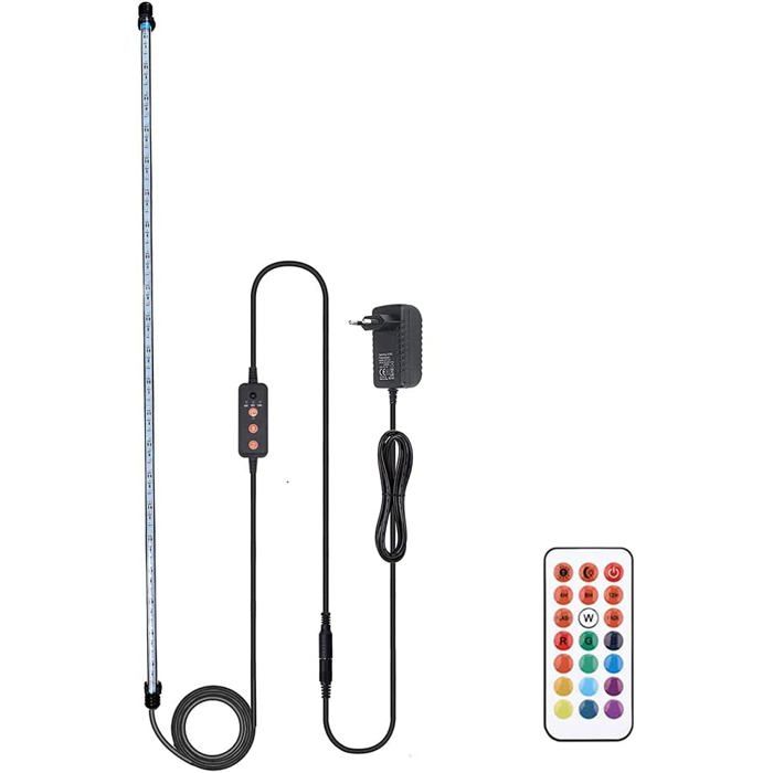 Comparer les prix de Lampe LED Aquarium VARMHUS 92cm avec télécommande 13 couleurs et minuterie automatique