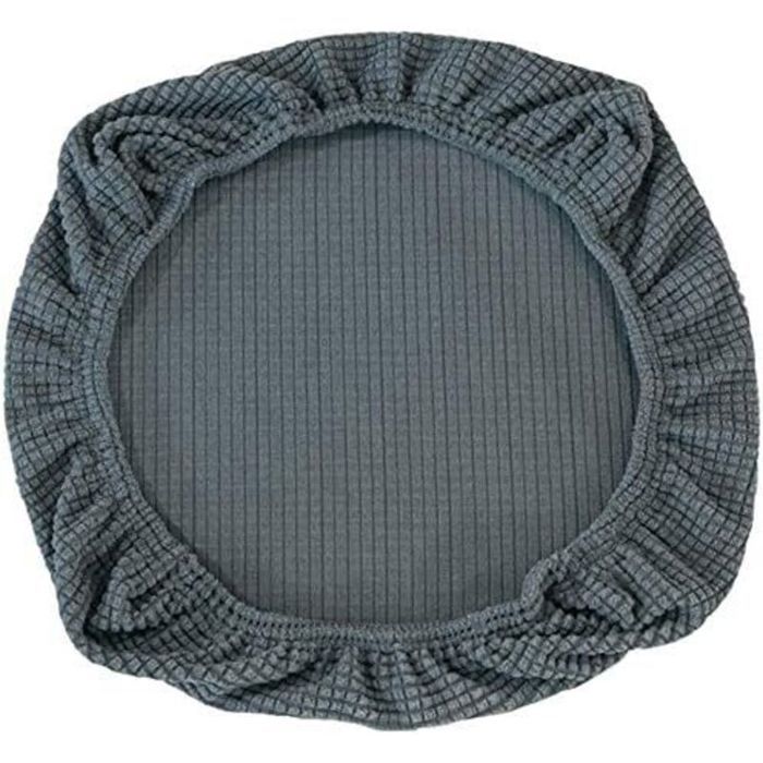 Housse extensible Housse de siège pour chaise de bureau Chaise de bureau pivotante Chaise pivotante gris