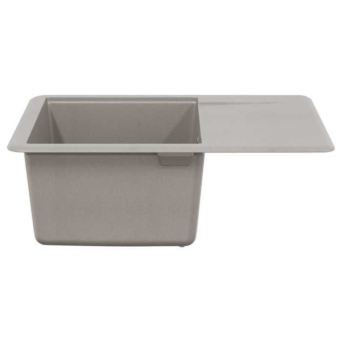 [44952]Évier Gris 560x460 mm 80% Quartz et 20% Résine Poids:10.77 Kg