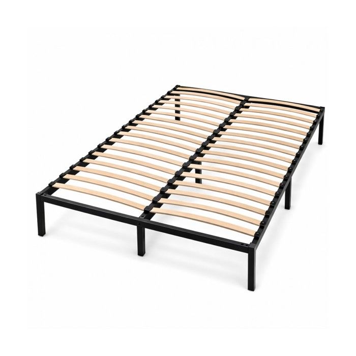 Sommier à Lattes 140x190 cm Métal Renforcé - Livré en Kit