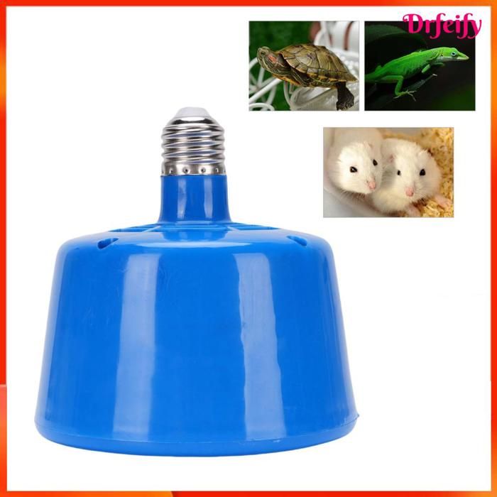 Ampoule chauffante pour reptiles/poulets - AKOZON - 13 3x14 5 cm - Bleu - Contrôle auto. de température - Économe en énergie