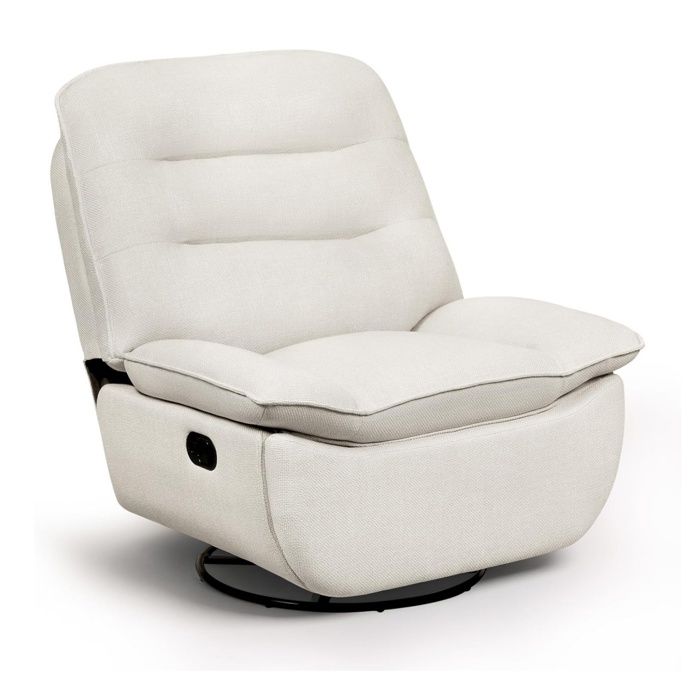 Fauteuil relax pivotant beige - WOLTU - Inclinable - Tissu Aspect Lin - Repose-pieds pliable - Bascule Fauteuil relax pivotant beige - WOLTU - Inclinable - Tissu Aspect Lin - Repose-pieds pliable - Bascule