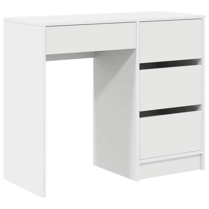 VENTE-FLASH Bureau avec tiroir Blanc 90 x 37 5 x 75 cm - Bois dingénierie(18617869490)VIDAXL