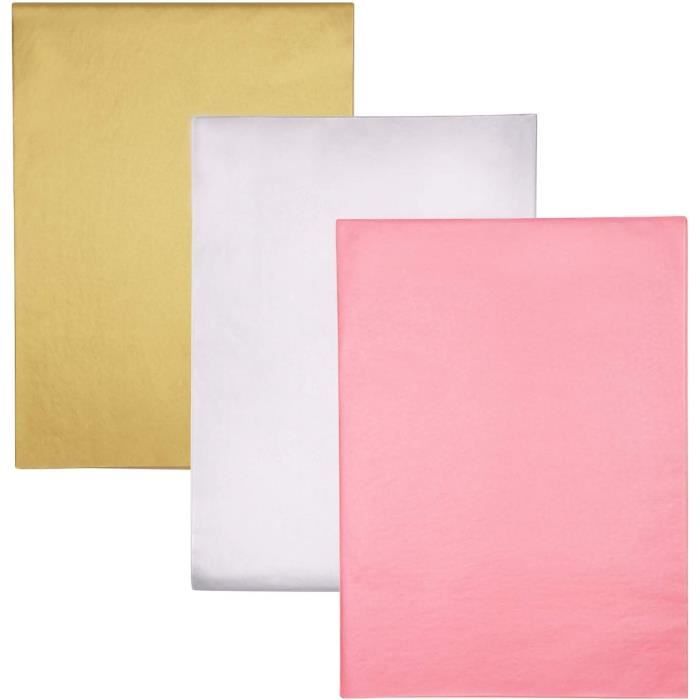 10 pièces ORANGE Papier de Soie pour bricolage/Décorer/emballage 50 x 50 cm