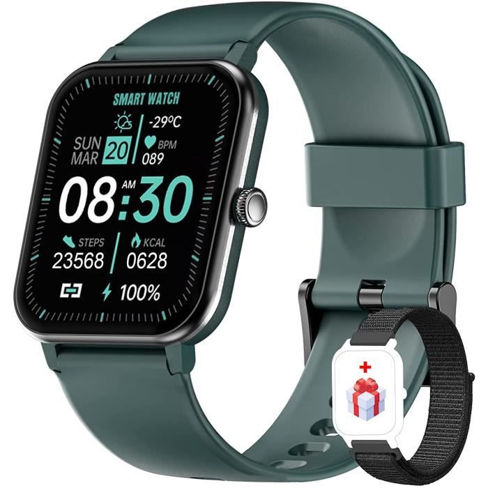 Montre Connectée SHANG WING Femme - Podomètre, Cardio, Oxymètre - Étanche IP68 - Pour Android/iOS