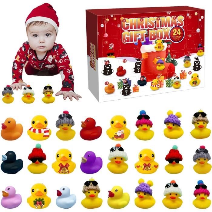 12 Petits Canards En Caoutchouc De Noël – Jouets Décoratifs Multicolores – 6,2 X 5 Cm – Pour Bureau, Maison, Fête De Noël - 10