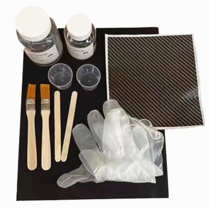 Kit de réparation DIY fibre de carbone - kit de réparation rapide fibre de  carbone - twill weave - Cdiscount Sport
