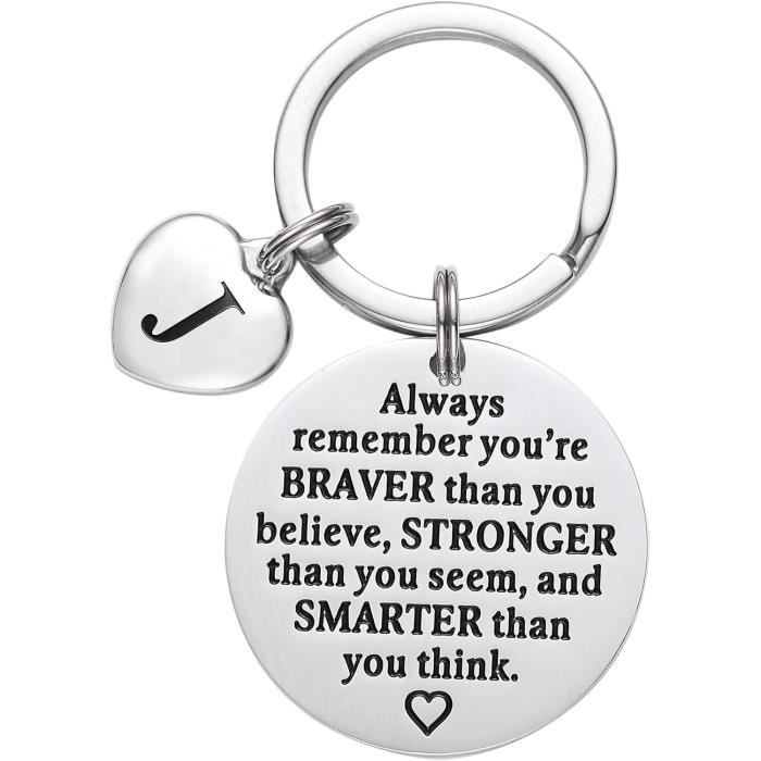 Porte-clés Personnalisable Lettre Initiale Avec Pendentif Papillon Et Zircone - Neuf Sous Blister