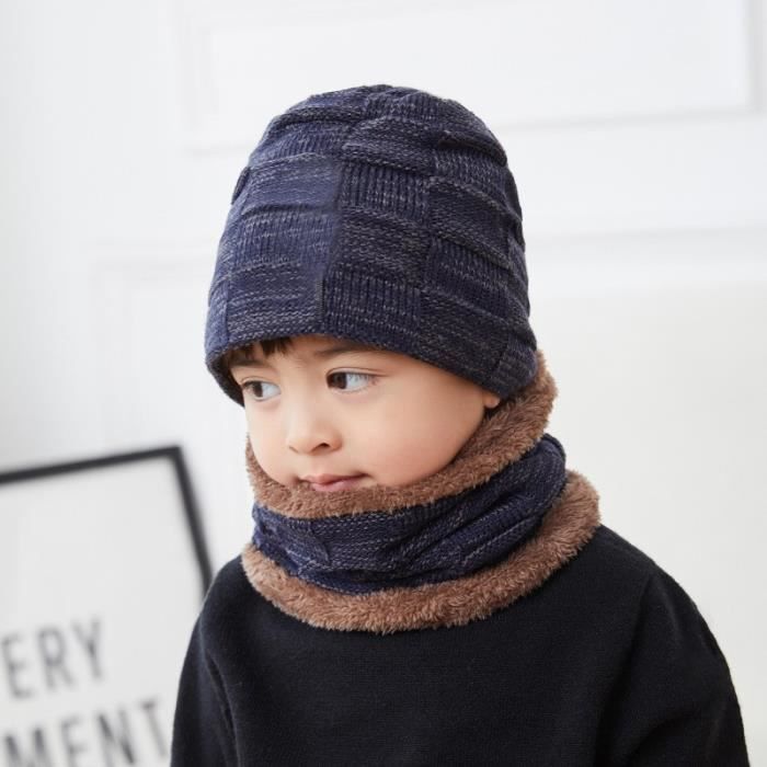Ensemble Bonnet Echarpe Tricote Pour Bebe Enfant En Bas Age Hiver Chaud Garcons Filles Doublure Polaire Yjjny Cdiscount Puericulture Eveil Bebe