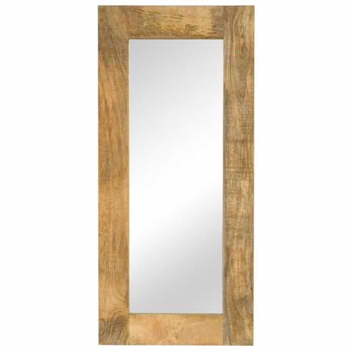 YULINSHOP Miroir Bois massif de manguier 50 x 110 cm1