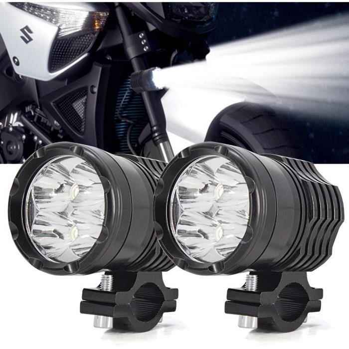 LED FEUX DIURNES DRL environ au alugehäuse pour moto complémentaire-phares