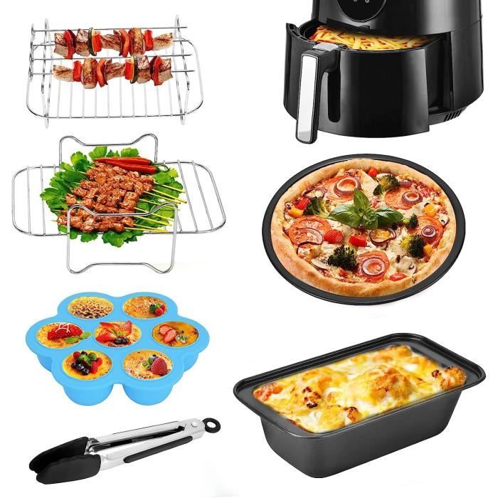 Accessoires de friteuse pour Ninja Foodi de 6,5 l et 8 qt, kit de cuisson  pour friteuse, revêtement antiadhésif, passe au lave[150] - Cdiscount  Electroménager