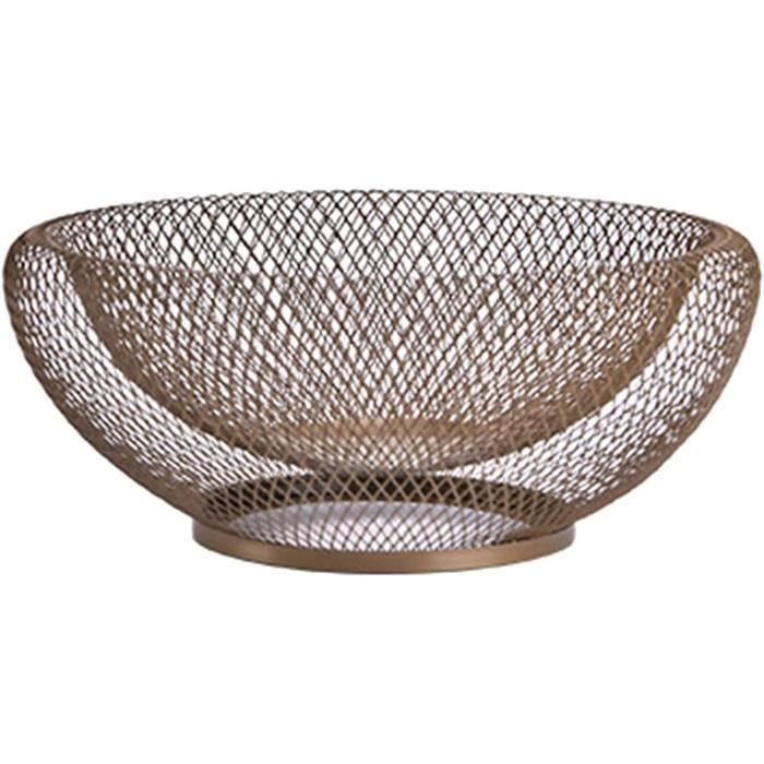 Bol Décoratif Boho Anthracite - 35 Cm - Décoration Table, Plateau à Fruits, Idée Cadeau Déco Moderne