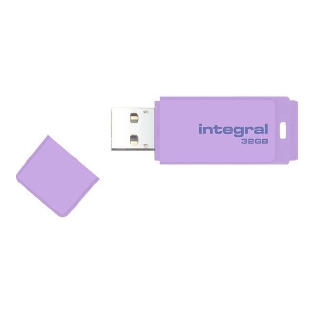 Clé USB Pastel - INTEGRAL - 32 Go - USB 2.0 - Lavande