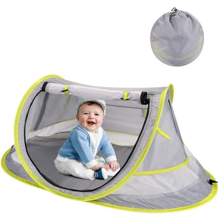 Halovie Tente Plage Bebe Anti Uv Upf 50 Pliable Tente Pop Up Pour Enfants Lit De Voyage Bebe Avec Moustiquaire Tente Bebe Interieur Cdiscount Maison
