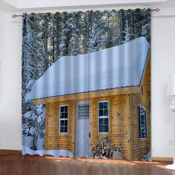 Rideaux Occultants KGORGE - Lot De 2 Rideaux Thermiques Anti-UV Pour Chambre Et Salon - Gris 140x220 Cm