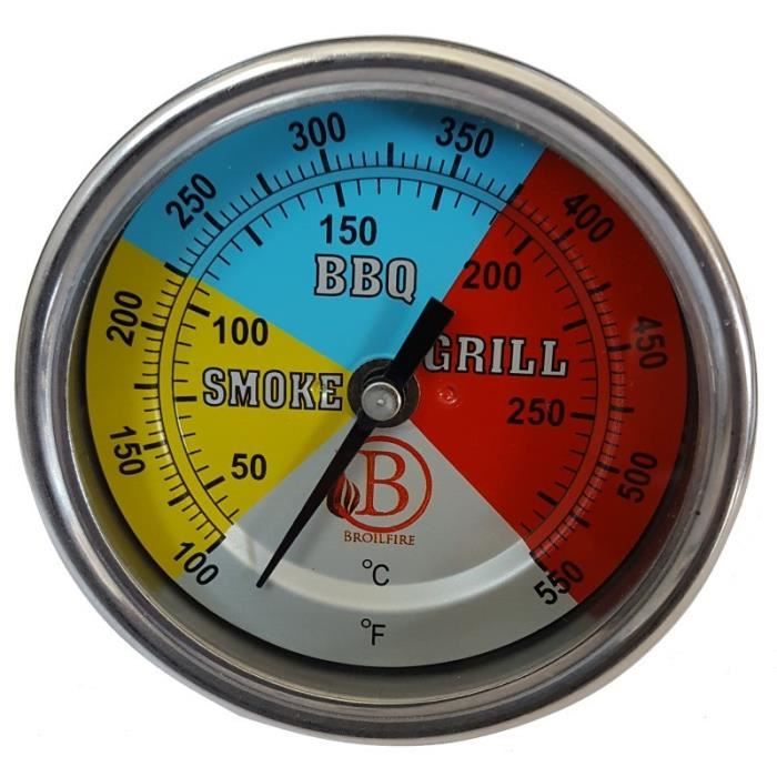 Thermomètre pour BBQ Smokehouse Barbeque # 1881
