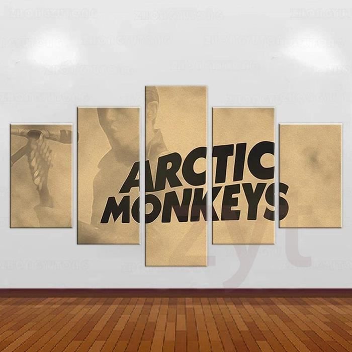Sur Toile Toile 5 Pieces Citation Du Groupe De Musique Arctic Monkeys 100cm 50cm Avec Cadre 5 Panneaux Art Prints Mur Photo 1699 Cdiscount Maison