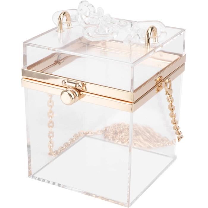 Pochette soirée transparente top
