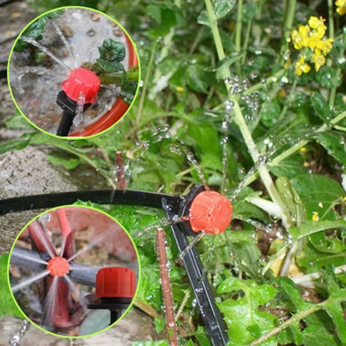 Kit Irrigation Goutte à Goutte 6 Pièces Réglable - Arrosage Automatique Pour Plantes En Pot, Jardin