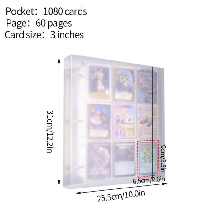 1080 cartes - Grand classeur A4 Kpop Album Photo Polaroid, porte